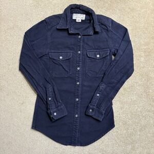 CC Filson Shirt Men's XS Legion Blue Flannel Cotton Hunting